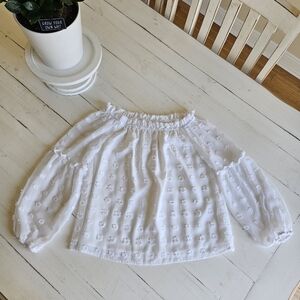 White Off-Shoulder Blouse